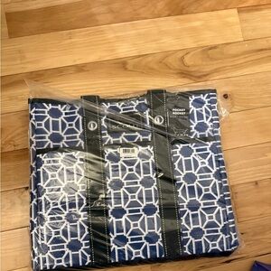 Scout Blue and White Tote Bag